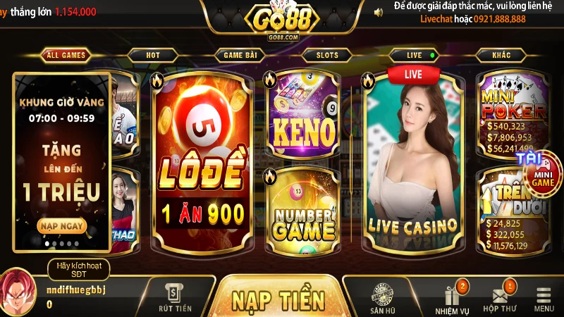 Tổng quan về number game tại Go88 online 