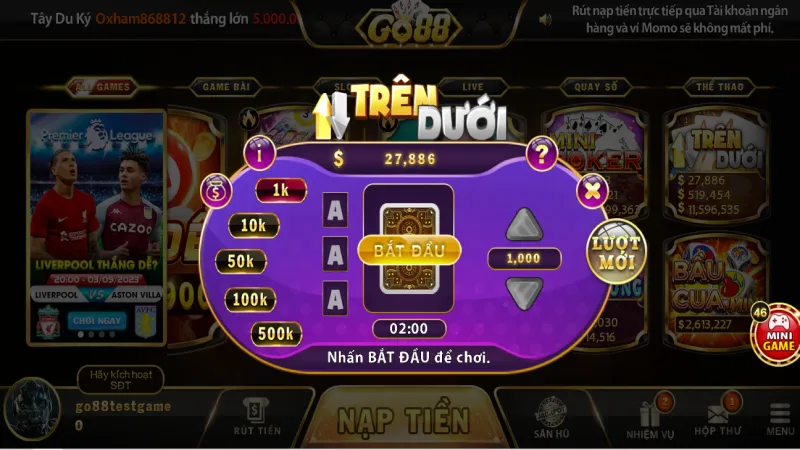 Hiểu cơ bản về trò chơi trên dưới tại Go88