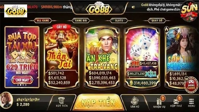 Tham gia chơi thần tài tại Go88 ios nhanh chóng, thuận tiện