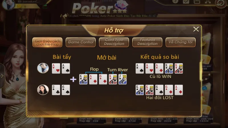 Luật chơi poker tại Go88