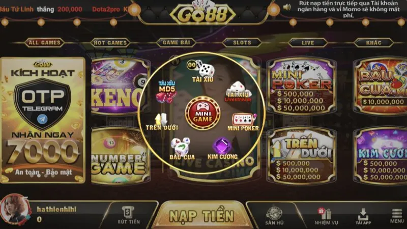 Nét cơ bản của bầu cua tại Go88 ios